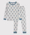 Dog Themed Cotton Snugfit Pyjamas POUSSIERE grey/ROVER