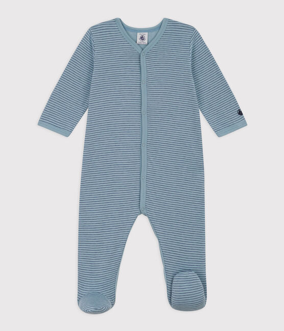Stripy Tube Knit Sleepsuit ENNEIGE /CHALOUPE:ENNEIGE