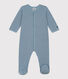 Stripy Tube Knit Sleepsuit