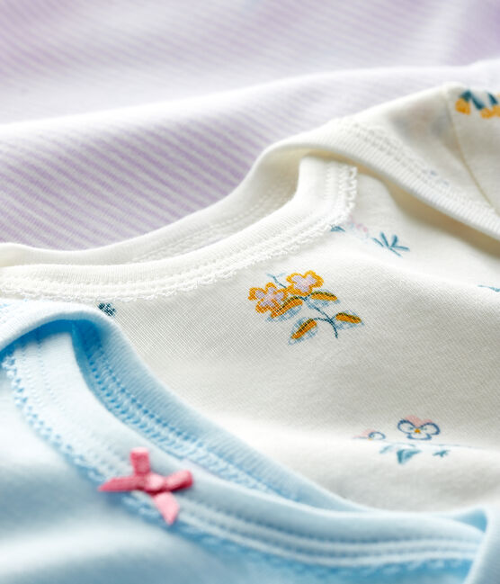 Baby girls' long-sleeved bodysuit - Set of 3 variante 1
