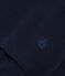 Women's iconic plain short-sleeved rib knit T-shirt SMOKING blue