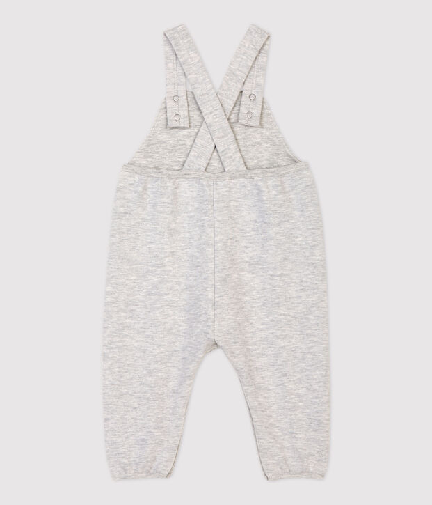 Babies' Fleece Dungarees grey
