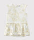 Baby girl's print satin dress