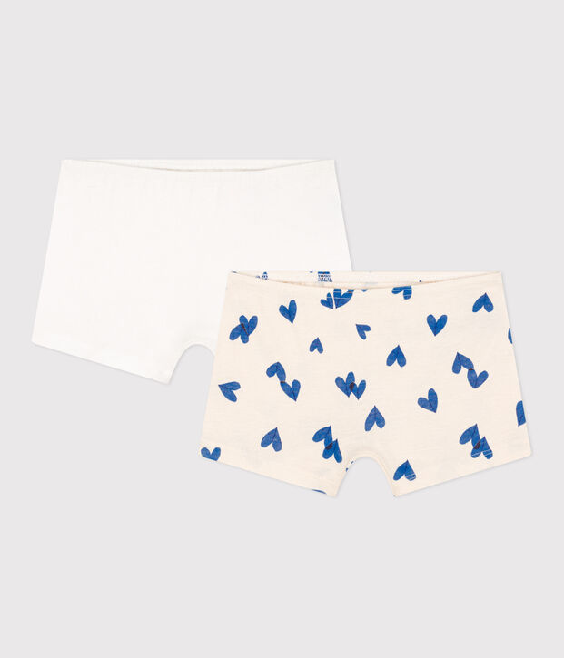 Girls' Heart Cotton Hipsters - 2-Pack multicolor