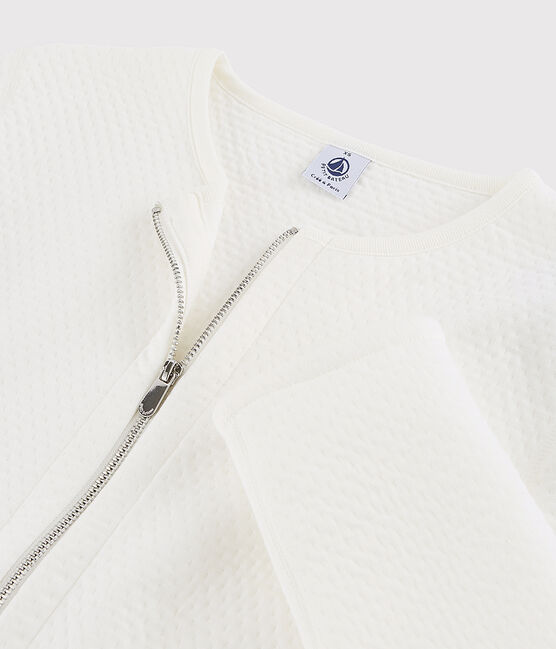 Women's cardigan jacket MARSHMALLOW white