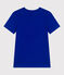 Women's Iconic plain cotton T-shirt SURF blue