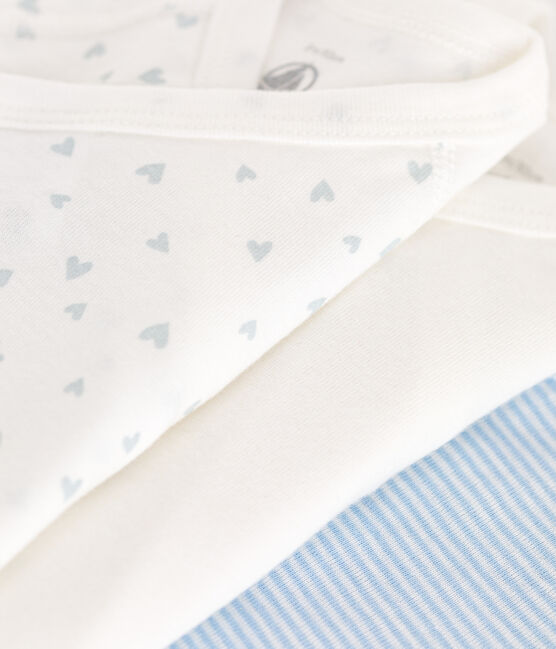 Babies' short-sleeved printed cotton wrapover bodysuits - 3-Pack variante 1