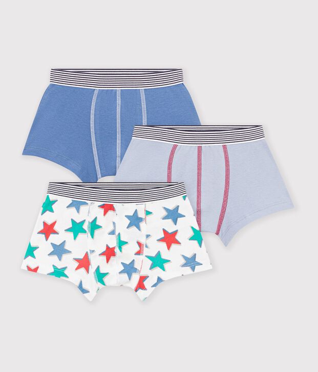 Pack of children's star-print cotton boxers multicolor