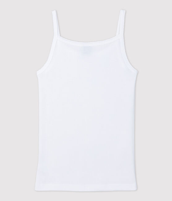 Women's Iconic Organic Cotton Strappy Top ECUME white