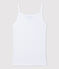 Women's Iconic Organic Cotton Strappy Top ECUME white