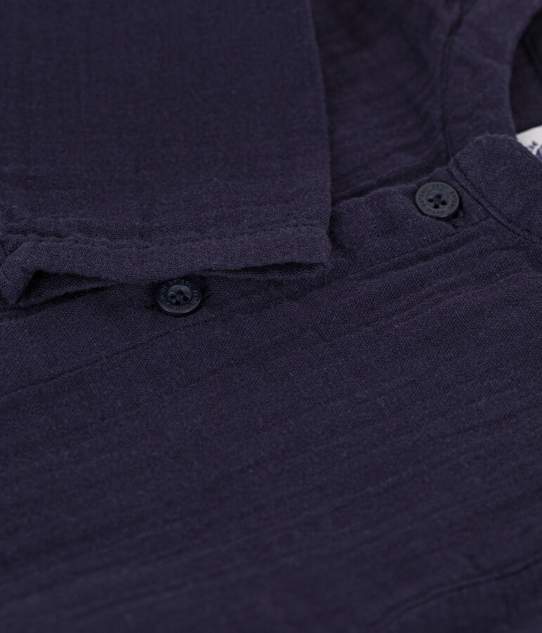 Babies' Cotton Gauze Shirt blue