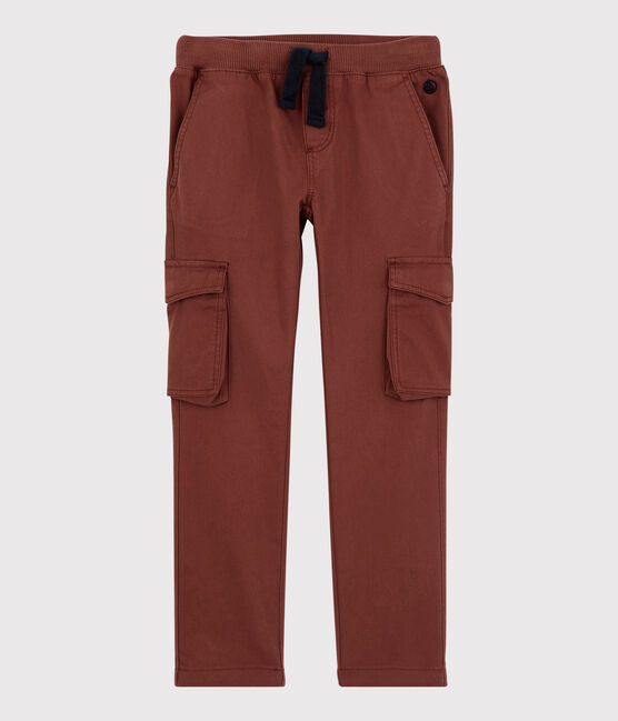 Boys' Gabardine Cargo Trousers MADRAS | Petit Bateau