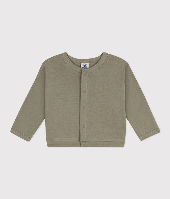Babies' Cotton Cardigan  MARECAGE green