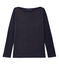 Women's long-sleeved lacquered linen tee SMOKING blue/BRILLANT blue