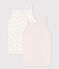 Girls' Sun Print Organic Cotton Vest Tops - 2-Pack variante 1