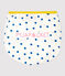Girls' Blue Spotted Cotton Short Pyjamas MARSHMALLOW white/MALLARD