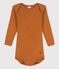 Babies' Long-Sleeved Openwork Bodysuit ECUREUIL brown