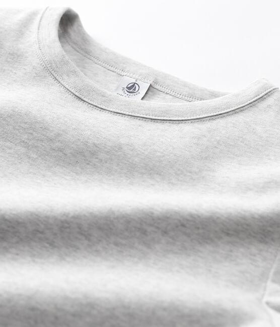 Women's Iconic Cotton Round Neck T-Shirt BELUGA CHINE grey