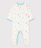 Babies' Colourful Stars Sleepsuit MARSHMALLOW white/MULTICO white