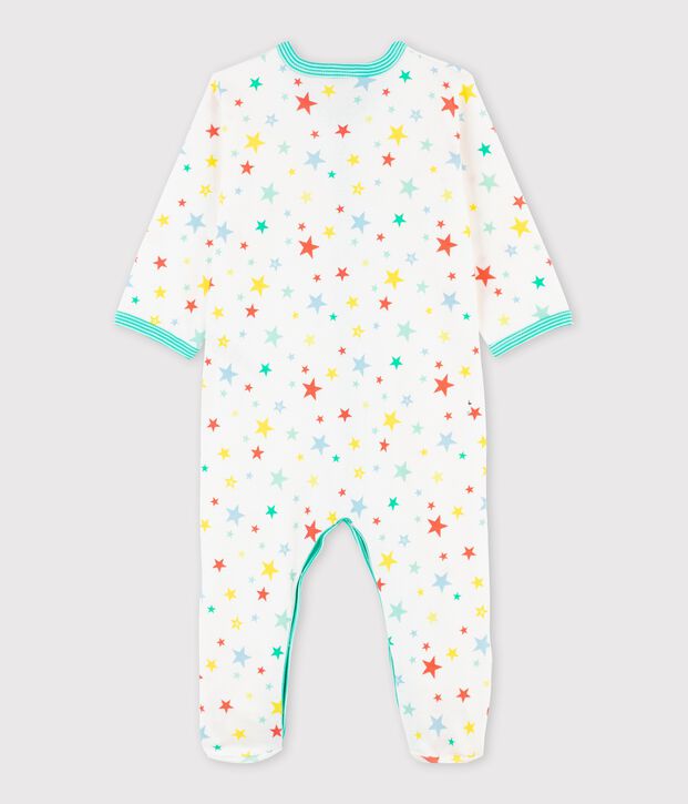 Babies' Colourful Stars Sleepsuit white/multicolor