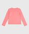 Children's plain cotton cardigan pink