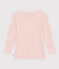 Children's Unisex Long-Sleeved Wool and Cotton T-Shirt SALINE pink