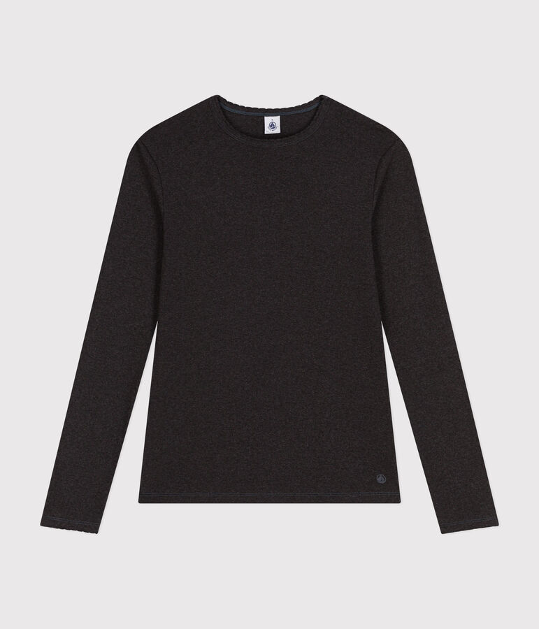 Women's Iconic Cocotte Stitch Cotton T-Shirt grey