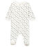 Baby Boys' Velour Bodyjama MARSHMALLOW white/MULTICO white