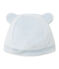 Newborn baby's unisex velours beanie cap FRAICHEUR blue