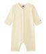 Baby girl's footless sleepsuit in milleraies stripes