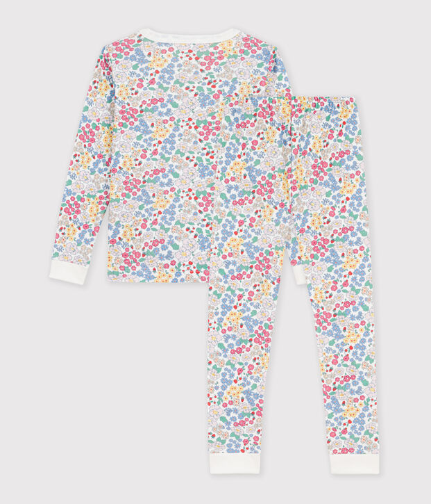 Children's snug-fitting printed cotton pyjamas multicolor/pink/multicolor