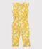 Girls' Printed Poplin Jumpsuit ORGE yellow/MARSHMALLOW white