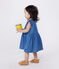 Babies' sleeveless lightweight denim dress DENIM CLAIR blue