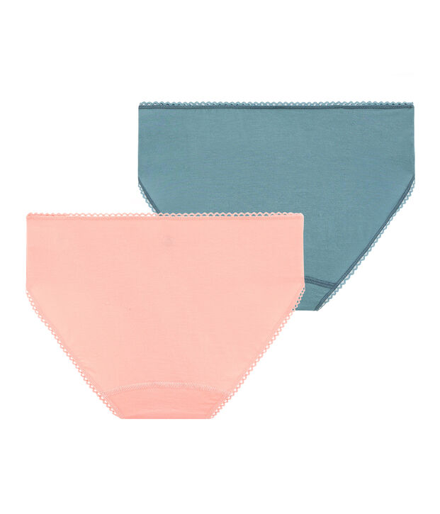 Set of 2 women's high-rise pants multicolor