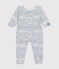 Dors bien en velours bébé ECUME white/INCOGNITO