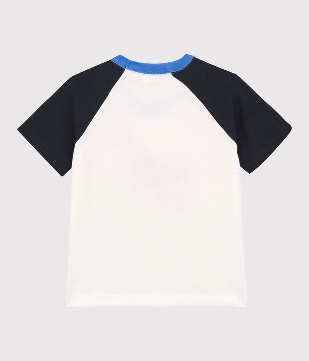 Boys' Short-Sleeved T-Shirt white/blue