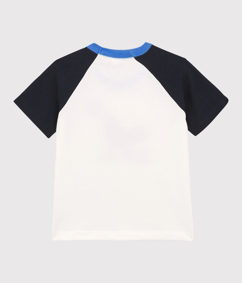 Boys' Short-Sleeved T-Shirt white/blue