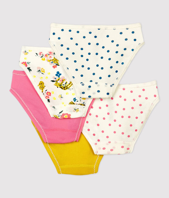 Girls' Panther Print Cotton Briefs - 5-Pack variante 1