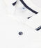 Boys' Short-Sleeved Jersey Polo Shirt MARSHMALLOW white