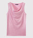 Women's iridescent linen top