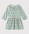 Baby girl's long-sleeved dress MARSHMALLOW white/MULTICO white