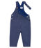 Baby Boys' Striped Knit Long Dungarees SMOKING blue/MARSHMALLOW white