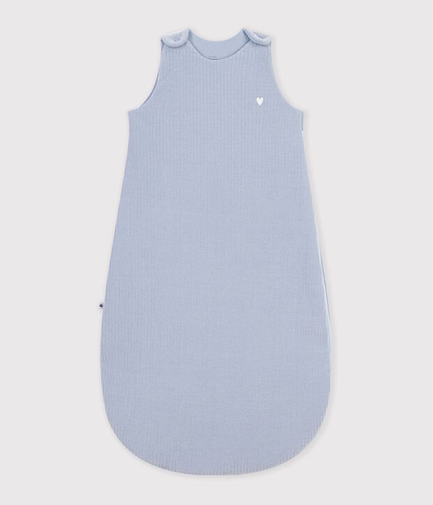 Babies' 3 TOG plain velour sleeping bag POLAIRE