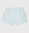 Baby Girls' Seersucker Shorts MARSHMALLOW white/ACIER blue