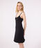 Women's cotton babydoll nightdress NOIR black