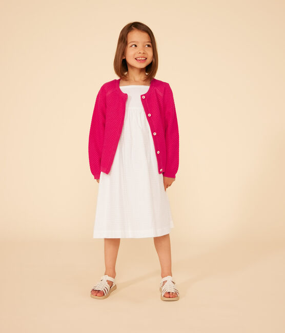 Girls' Cotton Cardigan DELHI pink