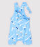 Baby Boys' Fancy Serge Dungaree Shorts JASMIN blue/MULTICO white