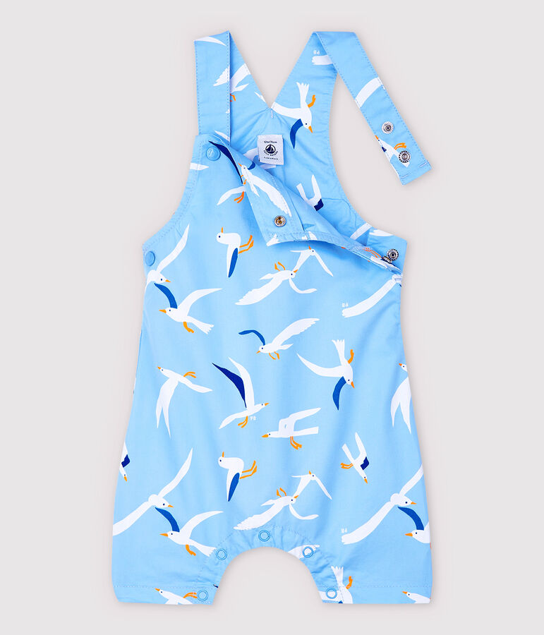 Baby Boys' Fancy Serge Dungaree Shorts blue/multicolor