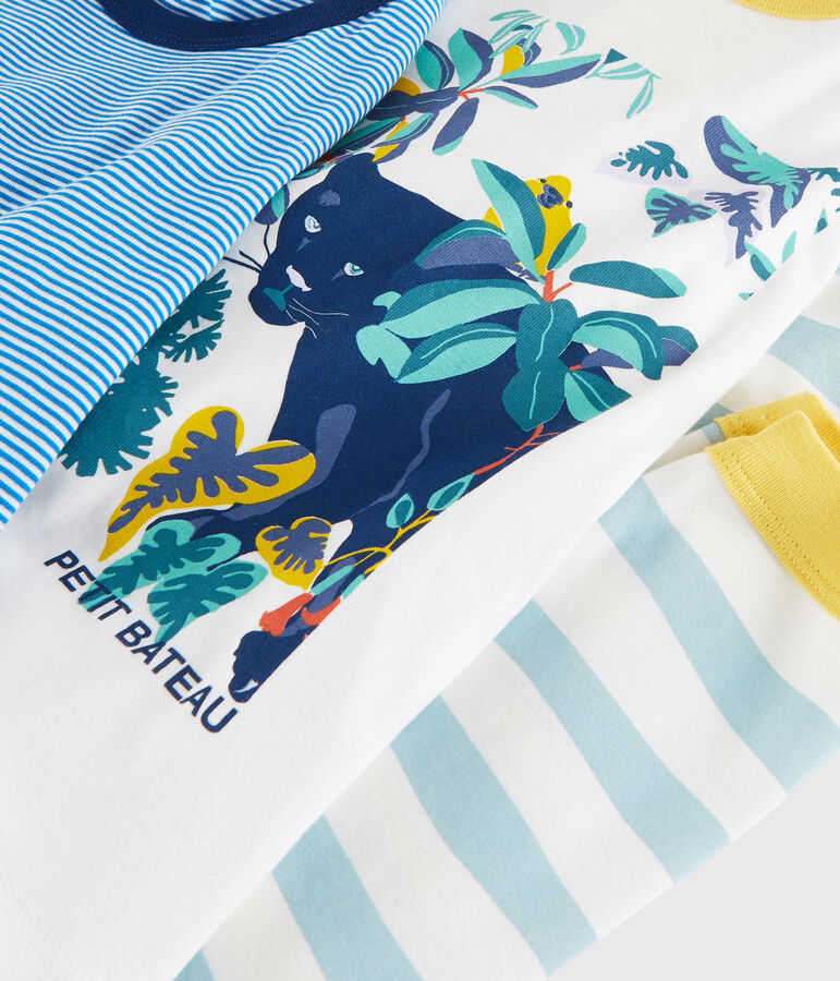 Boys' Ribbed Pyjamas - 2-Piece Set multicolor