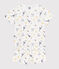Children's short Paris print cotton pyjamas MARSHMALLOW white/MULTICO white